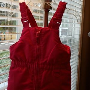 Girls snow overalls size 4T